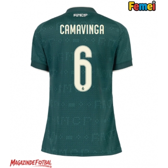 Real Madrid Eduardo Camavinga #6 Tricou Fotbal Replică 2026-27 Femei Deplasare